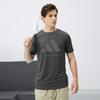 adidas Taekwondo Retro Round Neck Comfortable Breathable Skin-Friendly Big Logo Printed Casual Short Sleeve T-Shirt Men Tops Gray ADICLTS24TK-GFC