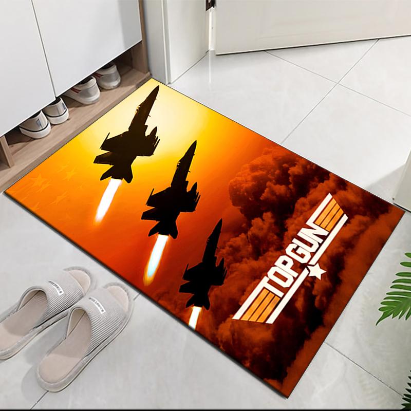 Top Gun Printed Carpetrugfor Office Chair Living Room Bedroom Kitchen Room Decor Gifts