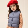 Children's Vest Thickened Autumn/Winter Vest Stylish Outerwear Vest Short-Sleeve Loose-Fit Jacket for Boys & Girls