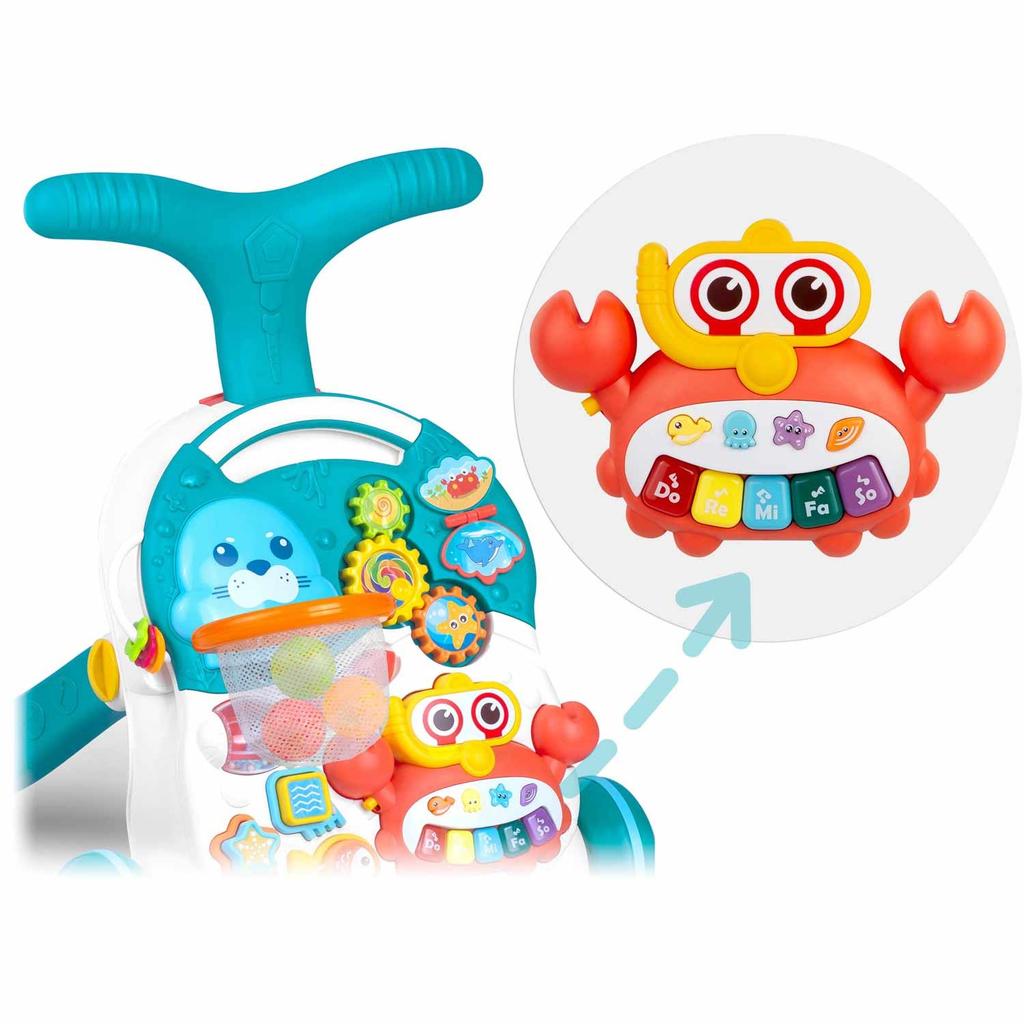 Educational Push Toy Table 3-In-1 , And