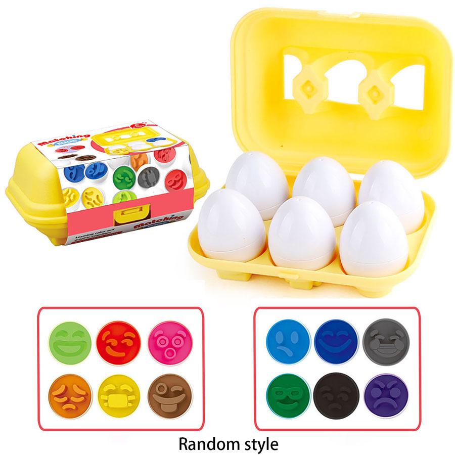 Montessori Eggs 3D Puzzle Learning Education Math Toys Kids Shape Match Smart Game for Children Educational Easter Gifts for Kid