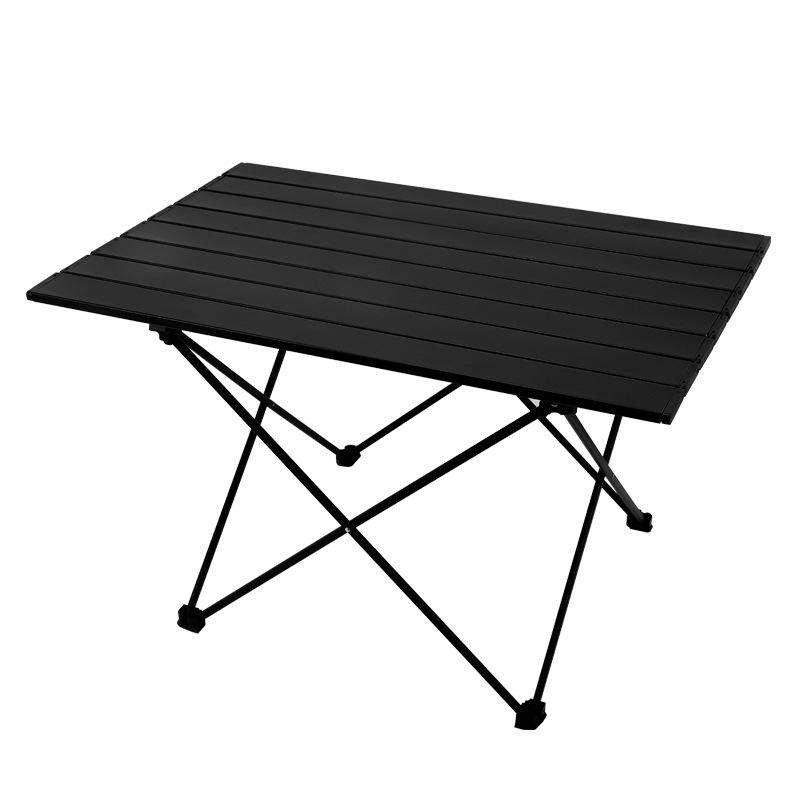 Lightweight Aluminum Folding Table Portable Camping Desk Compact Roll Top Design for Outdoor Picnic Barbecue Beach