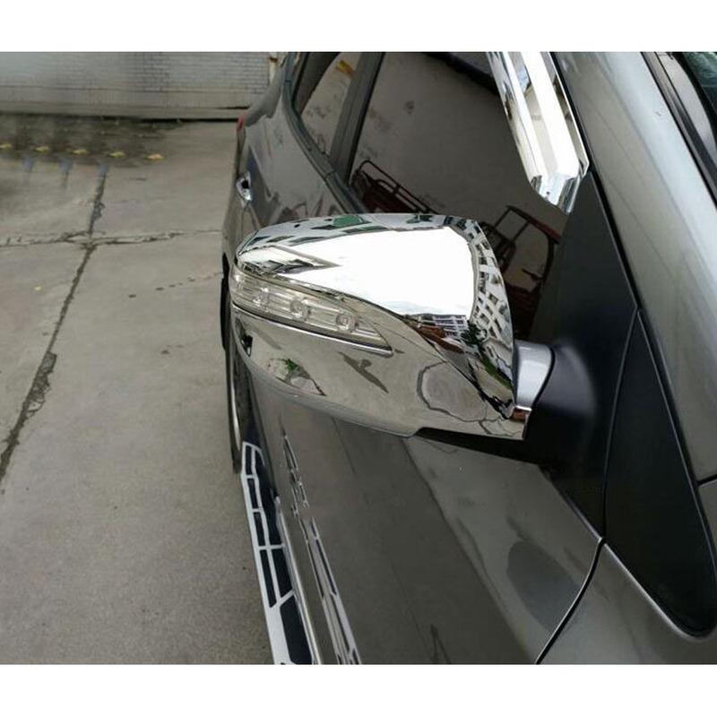Car Stick Rear View Rearview Side For Hyundai IX35 2010 2011 2012 2013 2014 2015 2016 2017 Glass Mirror Cover Trim Frame 2PCs