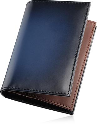 Визитница Shitamachi из натуральной кожи, качественная, широкого типа, сделана в Японии, большая вместимость, античная кожа [Tokyo Kobo], мужская [Top Domestic]