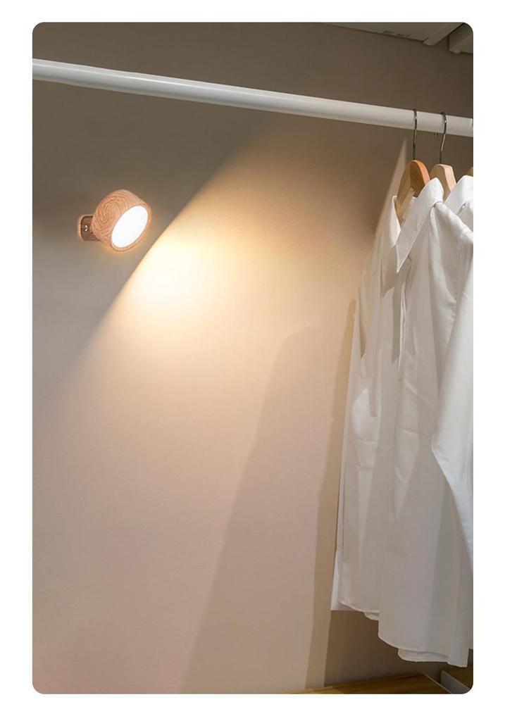 Wireless LED Magnetic Wall Lamp for Bedroom and Stairs with Night Light and Wireless Charging
