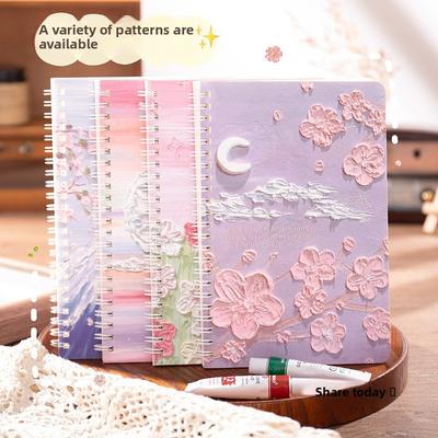 Cartoon Cute A5 Coil Book Student Classroom Loose-leaf Notebook Notepad