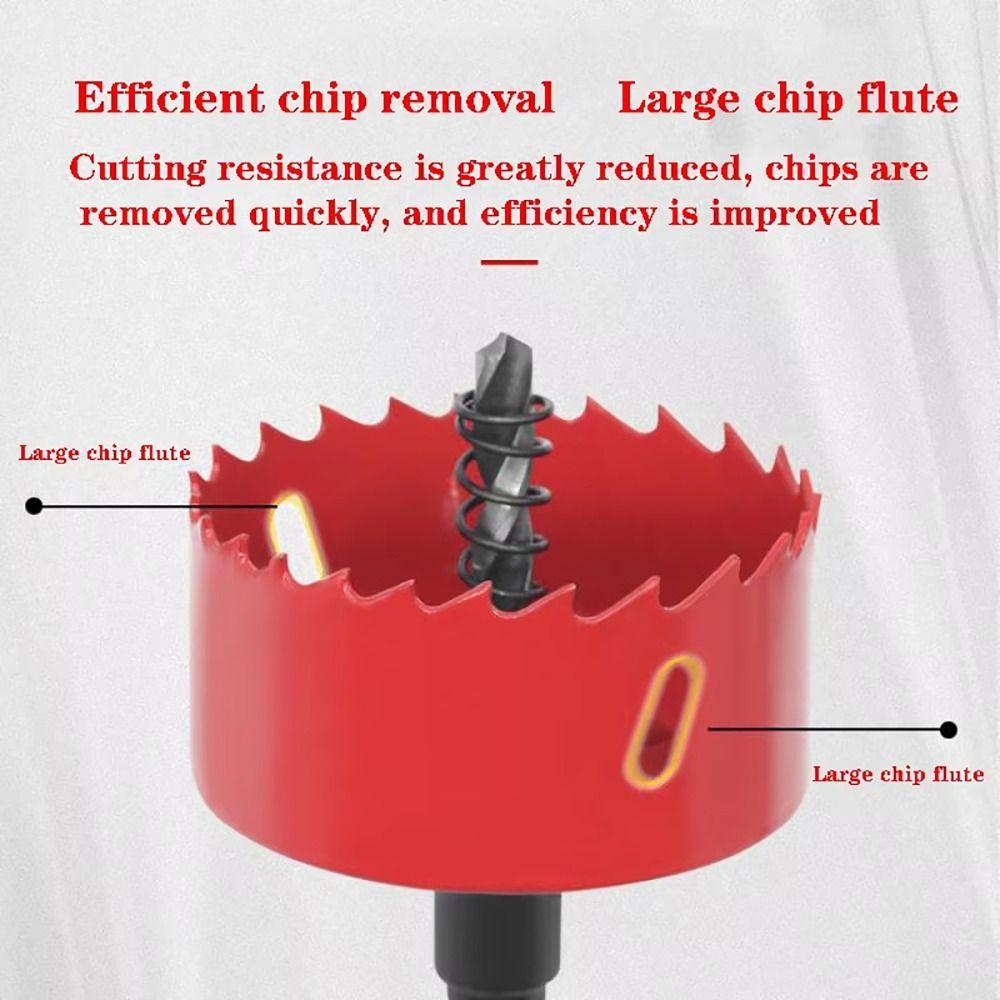 1Pcs HSS Steel M42 Bi-Metal Hole Saw 15-200mm HSS Drill Bit  for Metal Iron Aluminum Plastic