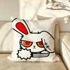 Character Bloody BBunny Cushion Cover Pillow Case Antidustmite Pillowcase Silky Short Plush Sofa Cushion Cover hot