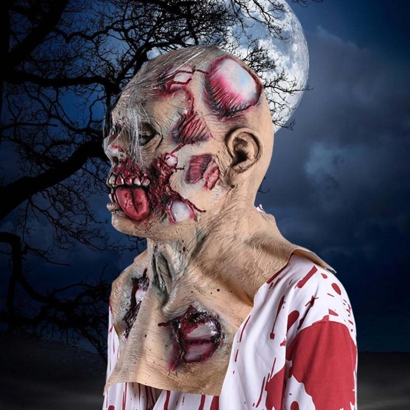 Full Head Eyeball Face Cover Headgear Supplies Party  Cosplay Costumes Dress Up Scary Spooky Eyeball Mask