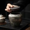 Hand-made Ceramic Tea Caddy Storage Container Vintage Ceramic Airtight Jar For Tea Lovers
