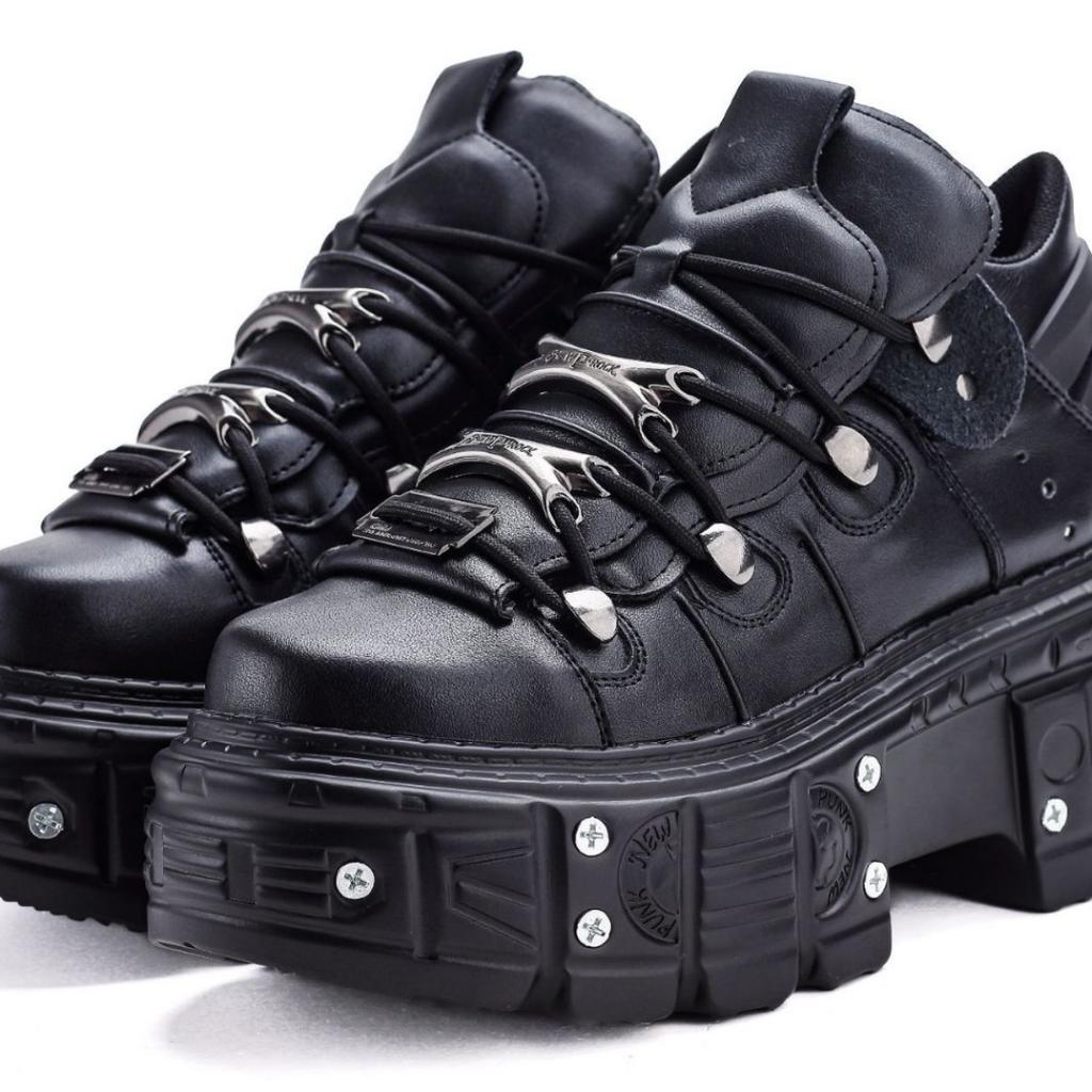 Fashion New Arrival Dark Gothic Dad Shoes | Heavy - Metal Punk Thick - Soled Women's Boots