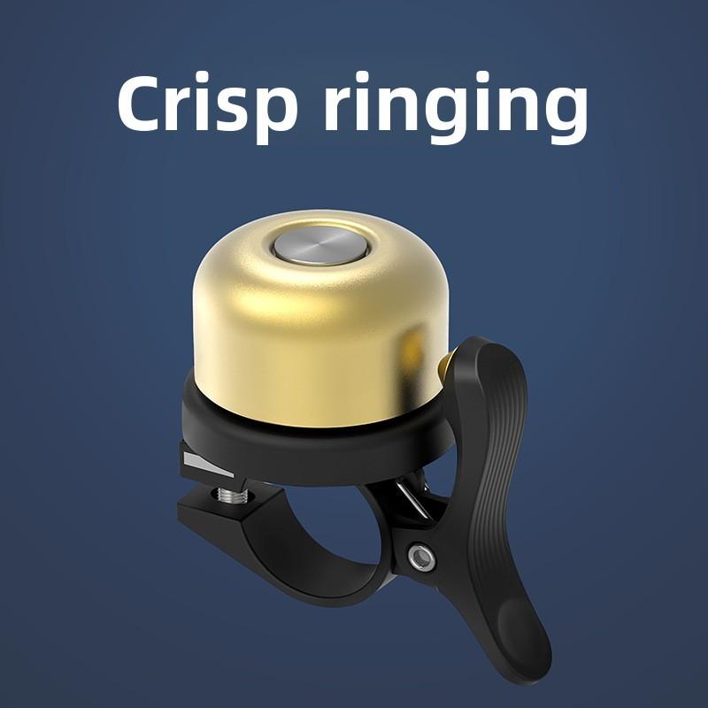 Mountain Bike Copper Bell With Clear Sound For Cycling Enthusiasts