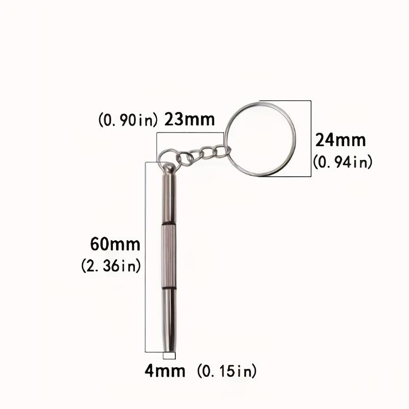 3-in-1 Portable Eyeglass Screwdriver Keychain - Ultimate Repair Tool for Glasses, Watches & More, Durable Metal, No Power Needed, Compact Design