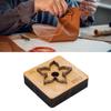Blumenleder-Stanzform Holzbasis Scharfe Metallklinge Lederstanze für Dekorationen Geschenke