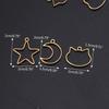90 Pieces/Set for Creative Hollow Frame Charms Mini Alloy Open Back Bezel Pendan
