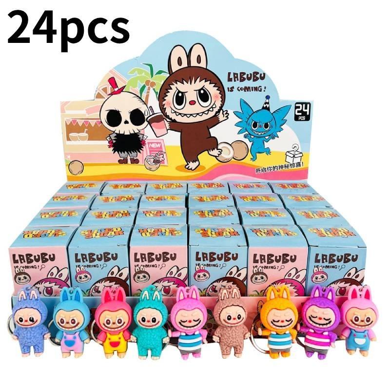 

Box 24pcs Doll Toy Bag Pendant Key Chain Accessories Kids Cartoon Gift