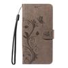 For Honor Magic7 5G PU Leather Cases Flower Pattern Wallet Stand Phone Cover with Strap