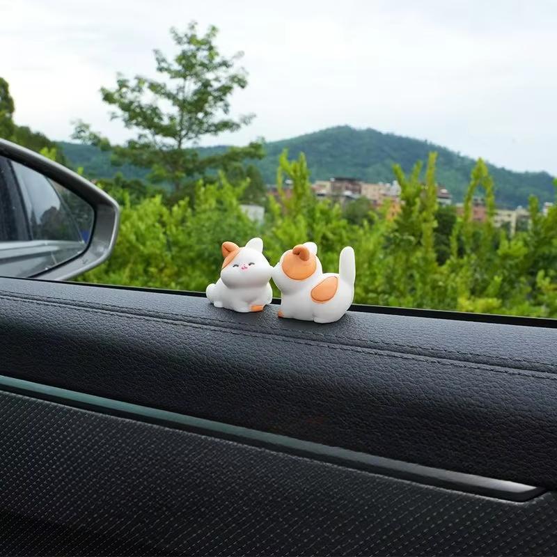 

1 пара Милый Дружелюбный к Лицу Животное Орнамент Экран Центральной Консоли Автомобиля Зеркало Заднего Вида Забавное Украшение Автоаксессуары Интерьер