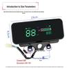 Waterproof LCD Bluetooth Dashboard for Electric Tricycle (48V/60V/72V) - Universal Sunscreen Model