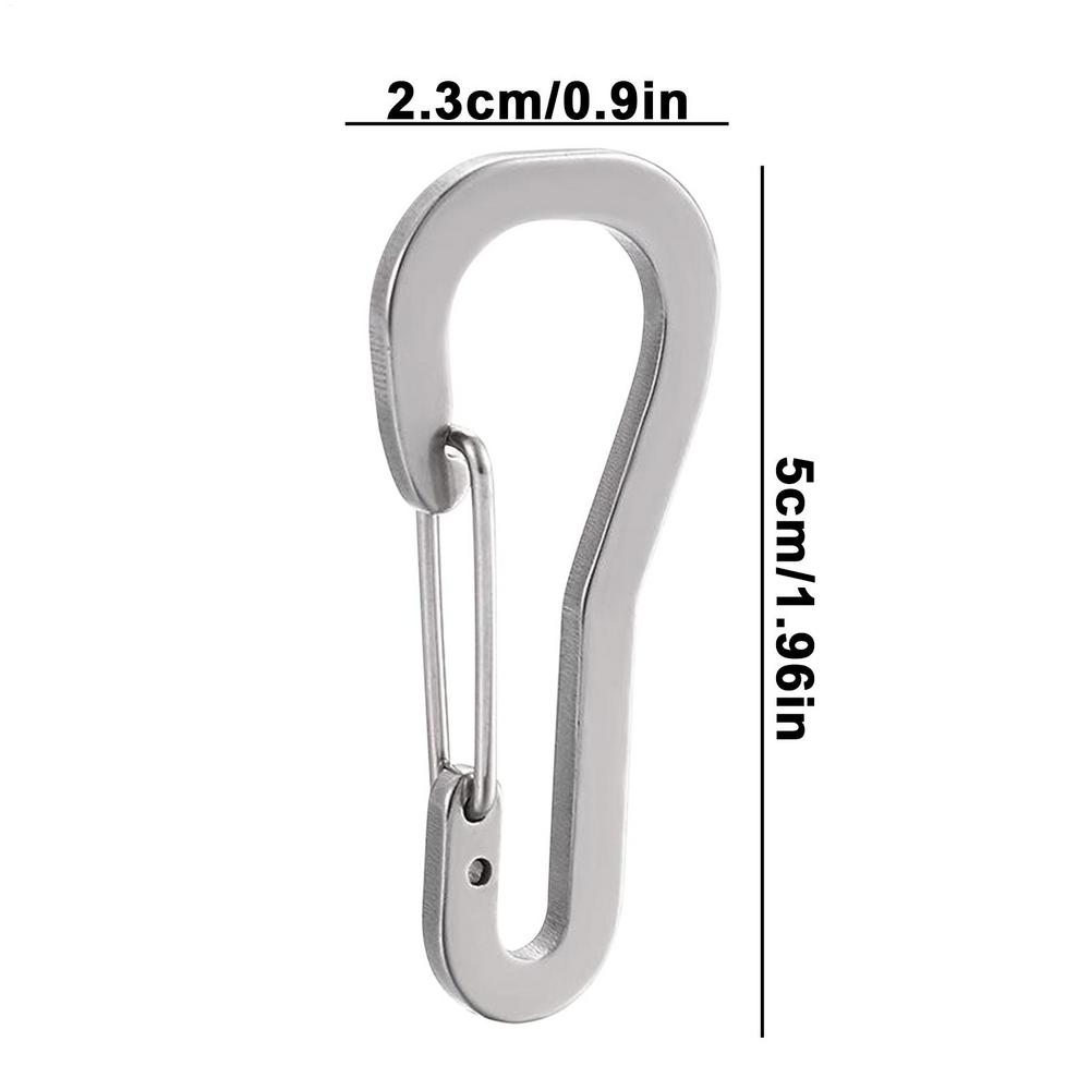 Locking Carabiner Carabiner SnapHook Portable Locking Carabiner Clips Spring SnapHook For Traveling Fishing Backpack Camping серебряный