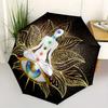 Chakra Meditation Eye - Lotus Flower Design for Laptop, Phone, or TabletUmbrella, Portable 3-Fold Umbrella for Men & Women,Christmas Gift ES263