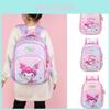 Adorable Cartoon Kids Backpack Cute Oxford Fabric Book Bag For Girls And Boys