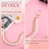 Purse Double Chains Strap for Women,Purse Straps Extender, Short Handle Replacement Charms Accessories for Wallets Handbags Bags