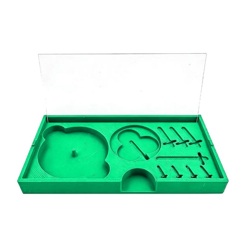 Plastová krabička na ciferníky a ručičky hodinek s více přihrádkami pro designéry šperků a hodináře