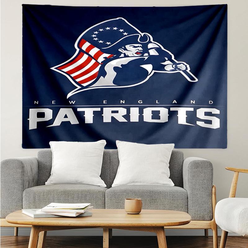 Patriots Team Spirit Tapestry Hanging for Bedroom,Livingroom, Playroom,Decor Art Room Wall Tapestry Holiday and Birthday Gifts