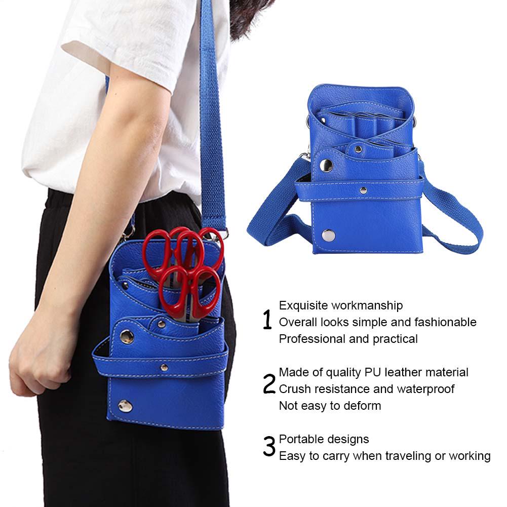 Portable Barber Scissors Waist Bag Hair Clipper Comb Hairdressing Tool Storage Bag