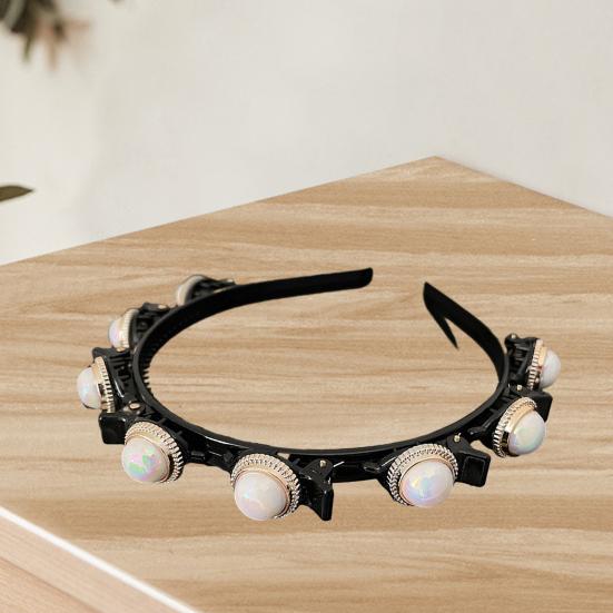 Unik hårbøyle skinnende rhinestone gave enkel jente dobbel lag bangs klips