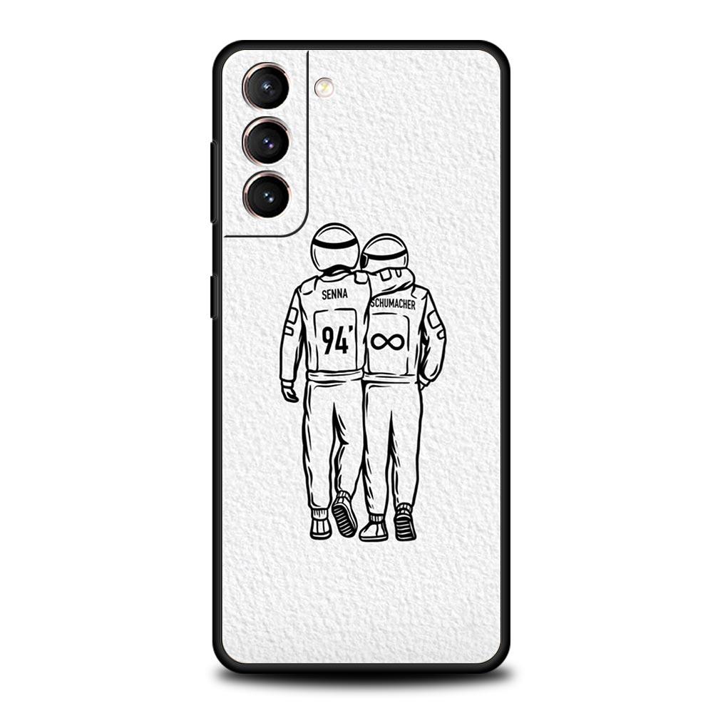 F1 Number 33 Phone Case For Samsung Galaxy S25 S24 S23 FE S22 Ultra S20 S21 5G S10 Plus S10E Soft Black Cover