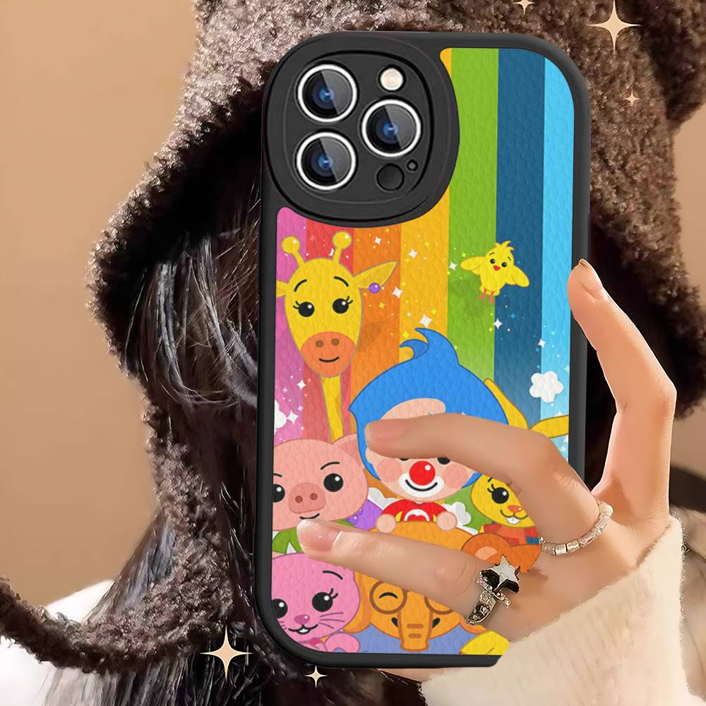 P-Plim P-Plim PU Leather Phone Case For IPhone 16 15 14 13 12 11 Pro Max Plus Back Fundas
