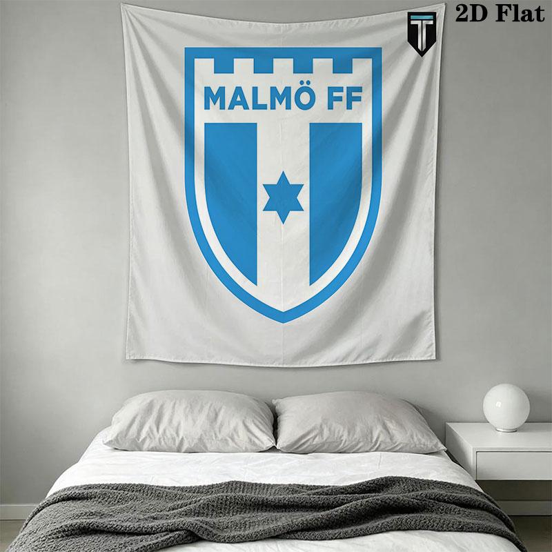 Malmö FF Wall Hanging Printed Fabric Blanket Decorative Tapestries for Bedroom Living Room Home Decor