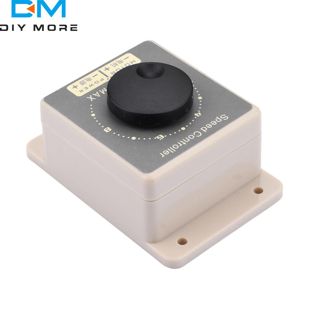 12V 24V 36V 48V 60V DC Motor Speed Controller Regulator DC 10-60V 20A Pulse Width Modulator PWM Speed Controller Waterproof Case