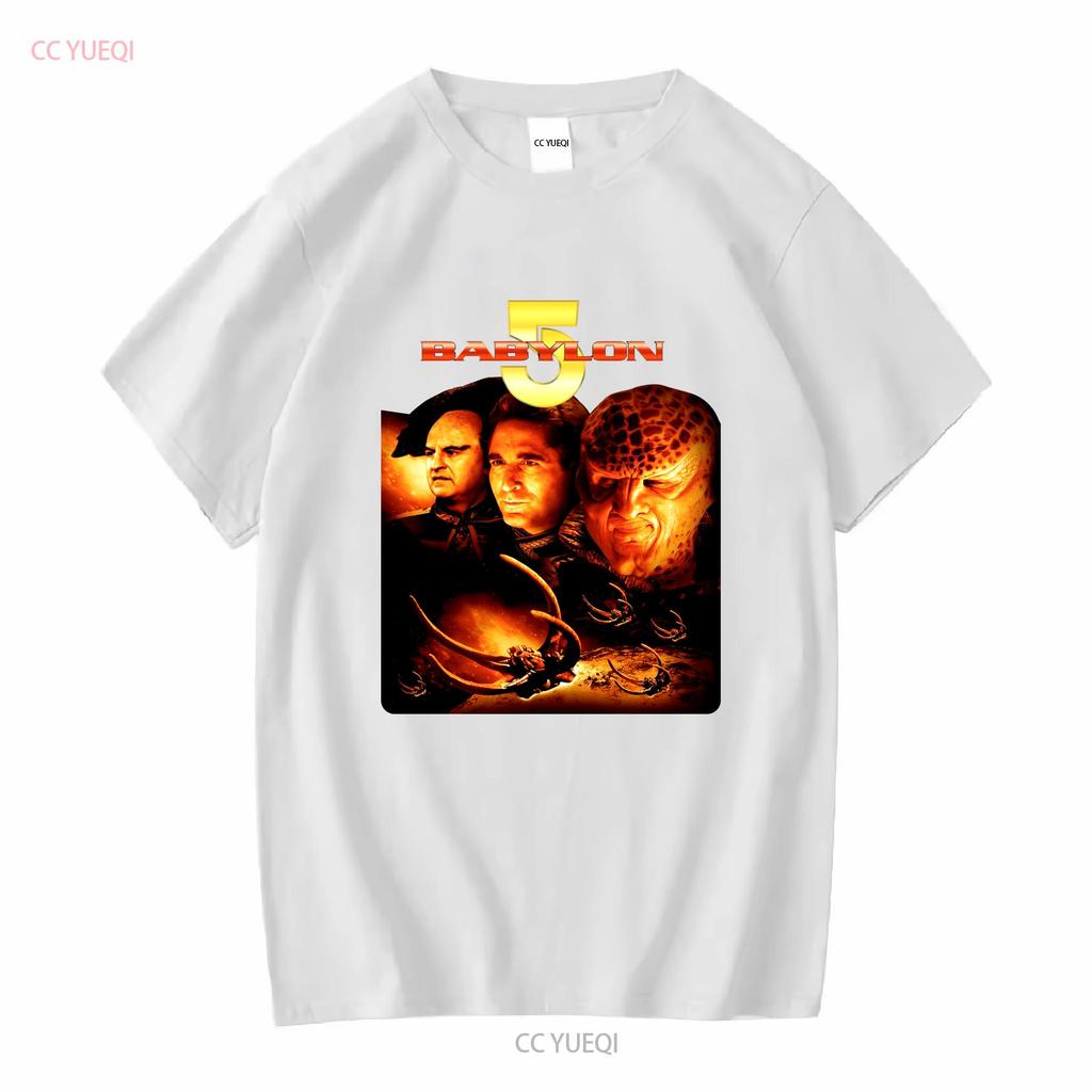 Babylon 5 90er Jahre Science Fiction Sci Fi TV Show T Shirt Im Used Look Gr Vintage Washed Designer Clothes Slightly Stretched