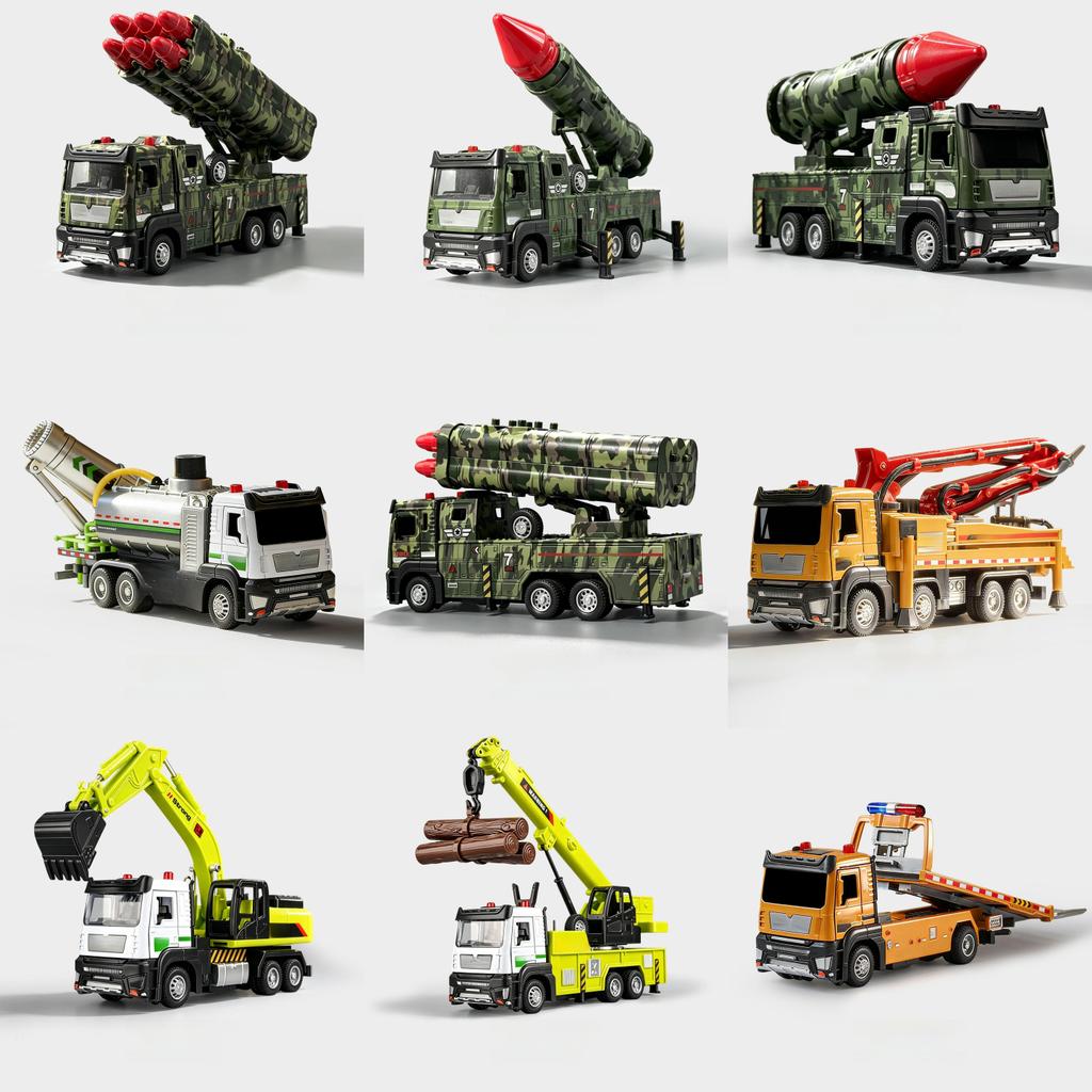 Plastic Water Truck Playset With Spray Function And Sound Effects For Children