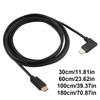 90 Degree Angle Type C Male to Male Cable 10Gbps Data Transmission Right Angle USB Charging Wire for Mobile Phone