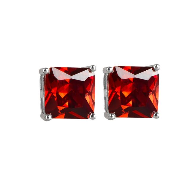 Cellacity Orecchini a Lobo in Argento Sterling 925 100% con Tormalina Paraiba 7*7mm per Donna Scintillanti Gioielli Fini da Regalo per Festa di Matrimonio