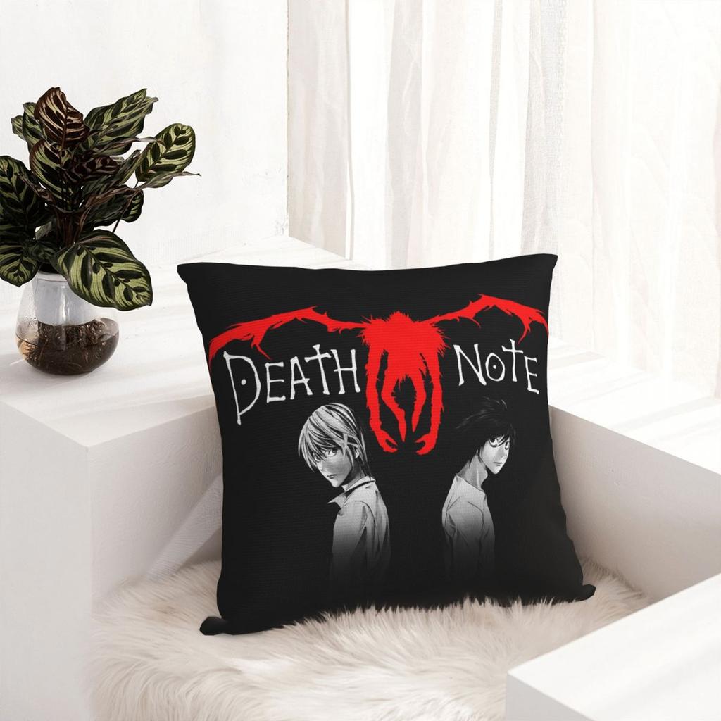 Death Note Kissenbezüge Polyester Sofa Shinigami Japanischer Anime Kissenhülle Kreative Dekorative Kissenhülle 40*40