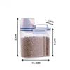 Tragbare Versiegelte Jar Verschiedenen Körner Jar Küche Lagerung Box Transparent Pet Katzenfutter Reis Eimer Snack Tee Lagerung Jar