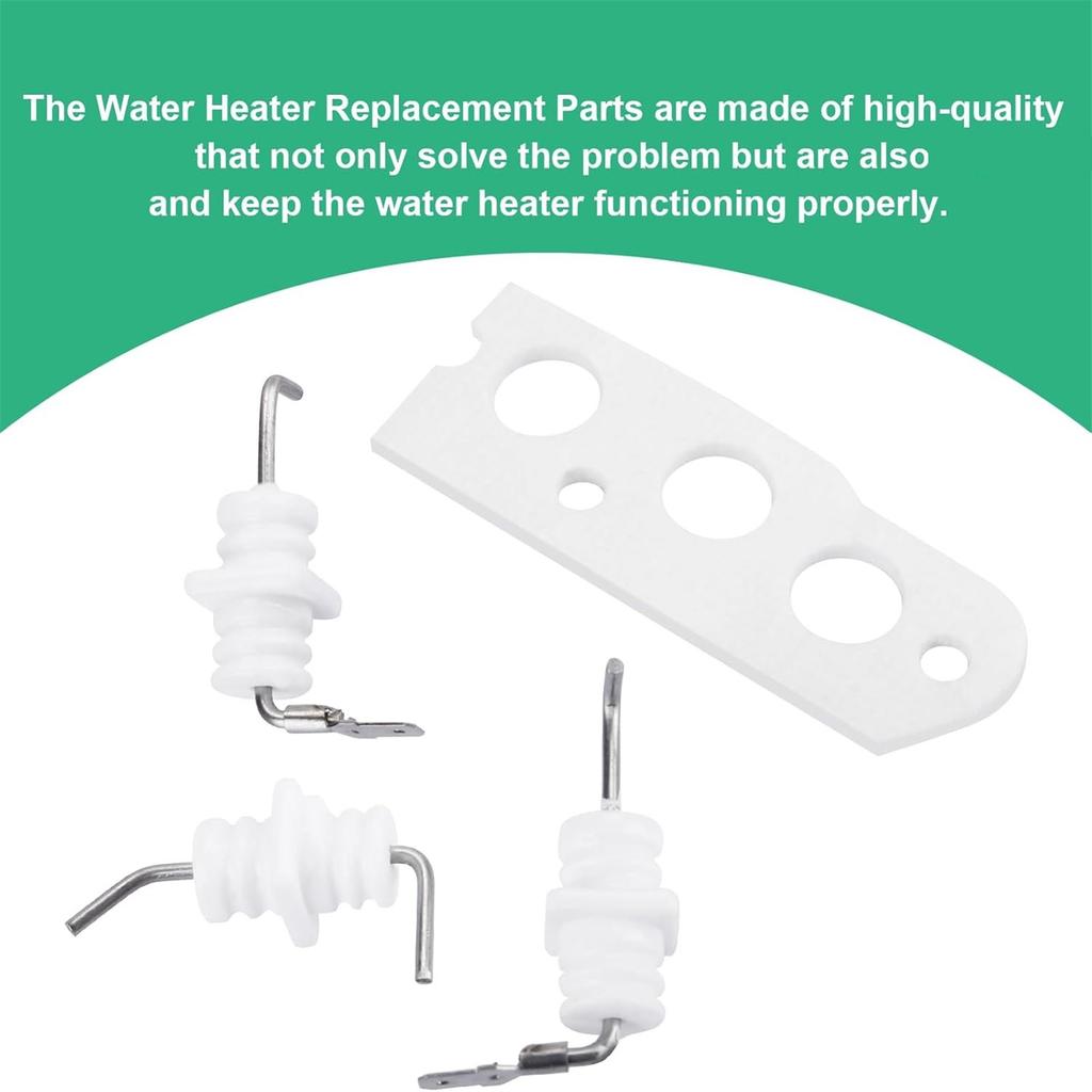 Easy Installation Flame Rod Electrode Set Ignition Electrode Replacement Part Set Suitable for Water Heater Models