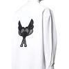 AMIPARIS Logo Patch Long Sleeve Shirt Unisex Shirts H21C111462-100