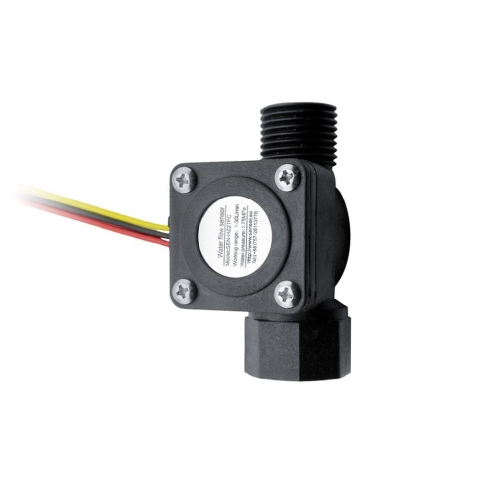 Nylon Turbine Water Flow Sensor 1-30Lmin 1.75MPa Employs Pulse Signal Output For Instant Water Heater Steam