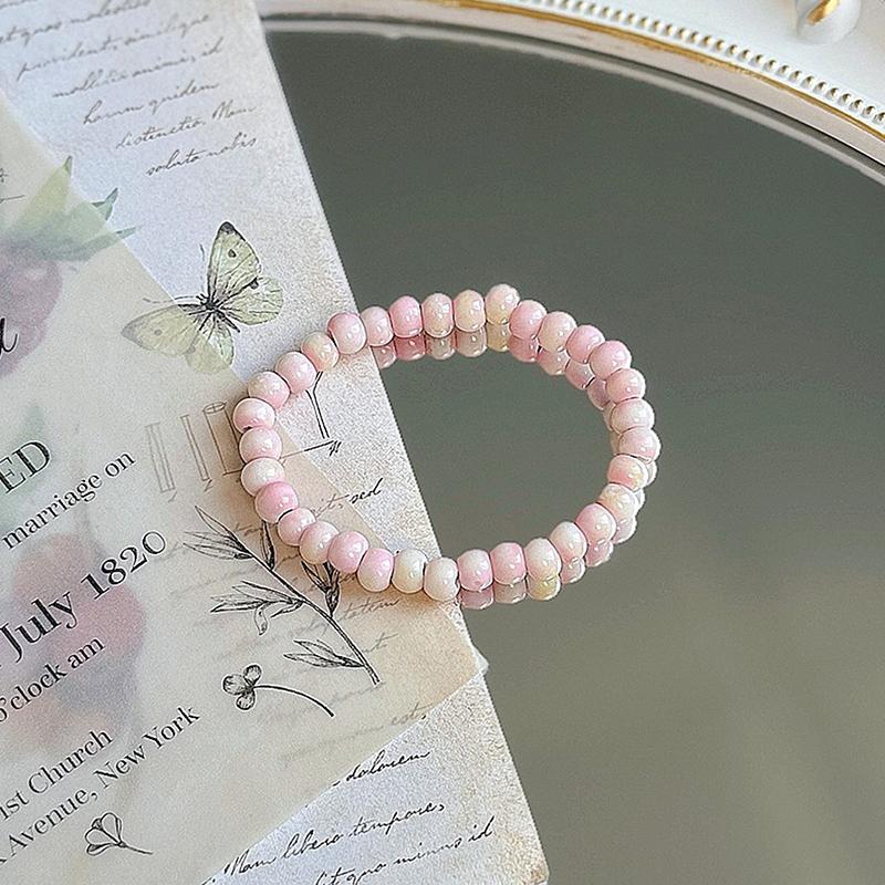 Bunte Keramikperlenarmbänder für Damen Herren Einfache Vielseitige Handgewebte Perlenarmreifen Party Schmuck Accessoires Geschenke