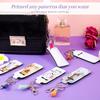 72Pcs Keychains Set Includes 24Pcs Lobster Clasp 24Pcs White Lip Holder Keychains With Keyrings 24Pcs Tassel Pendants