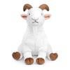 ZHONGXIN MADE Goat Plush Toy 10 inch (approx. 25cm) Realistic White Goat Sitting Position Super Soft Kids Gift Birthday Baby Shower Gift Animal Model