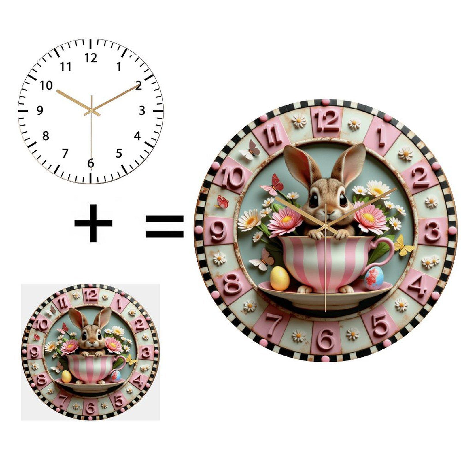 Large 12 Inch Round Wall Clock A Simple Upgrade with a Significant Positive Impact (White,12 in(30.48cm)) белый