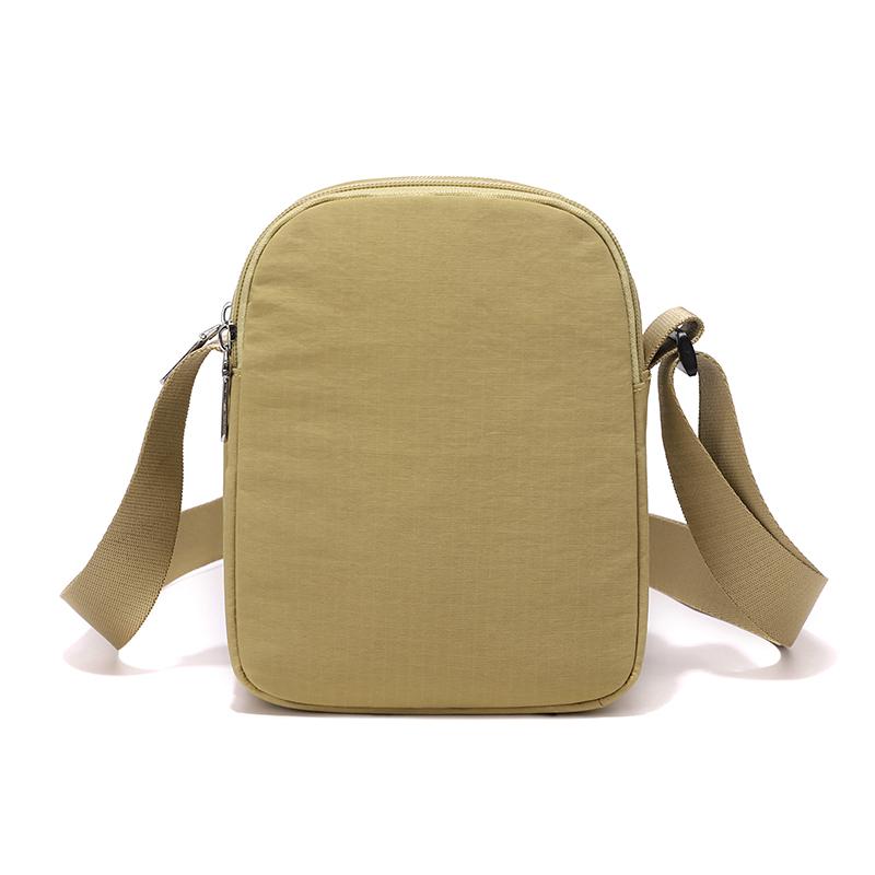 Lightweight Nylon Crossbody Bag with Front Flap Snap Closure Casual Mini Shoulder Purse for Daily Travel