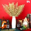 1PC Durable Romantic Atmosphere Artificial Leaves DIY Lightweight Decorations Wire Wedding Shiny Surface Party Scene 44CM